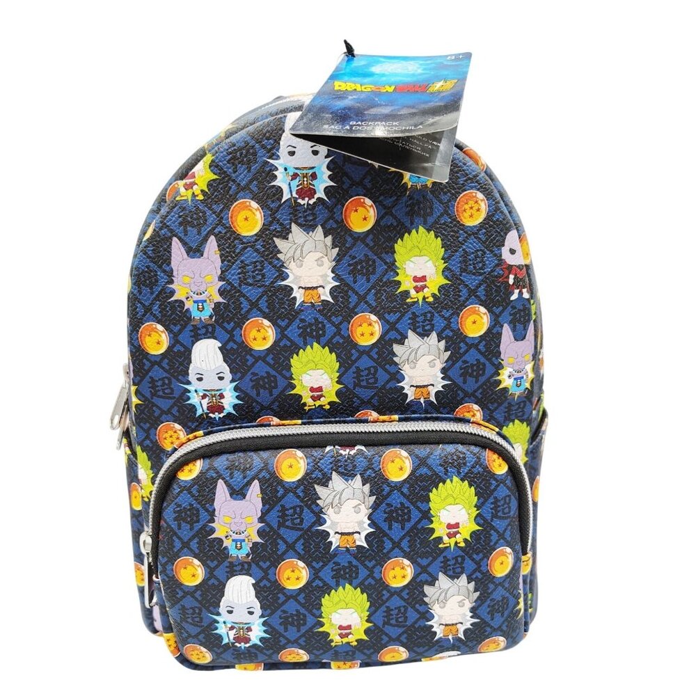Dragon Ball Super Mini Backpack Funko Pop Anime Characters Goku Broly Beerus Tag